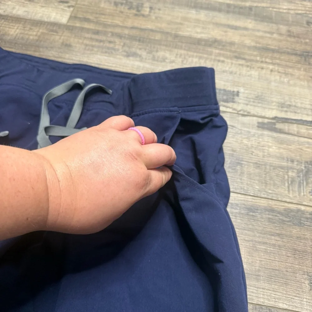 Figs Technical Collection Scrub Zamora Pants  Navy Blue - Picture 5 of 12